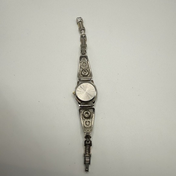 Vintage Two-Tone Silver & Gold Ladies Quartz Watch Elegant Bracelet Style - Picture 5 of 9